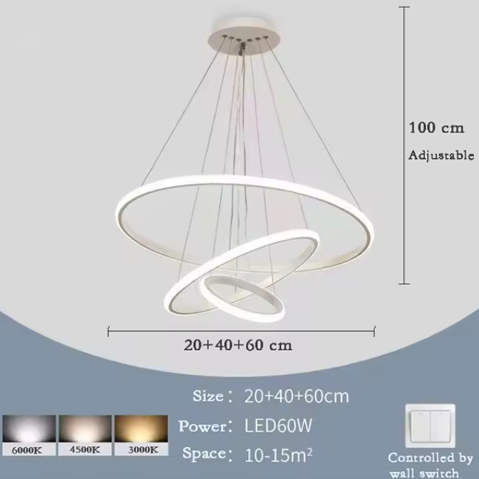 Lâmpada Nordic Branco