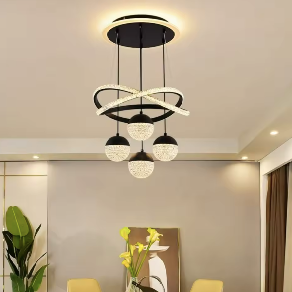 Lâmpada Pendente Luminaire Preto